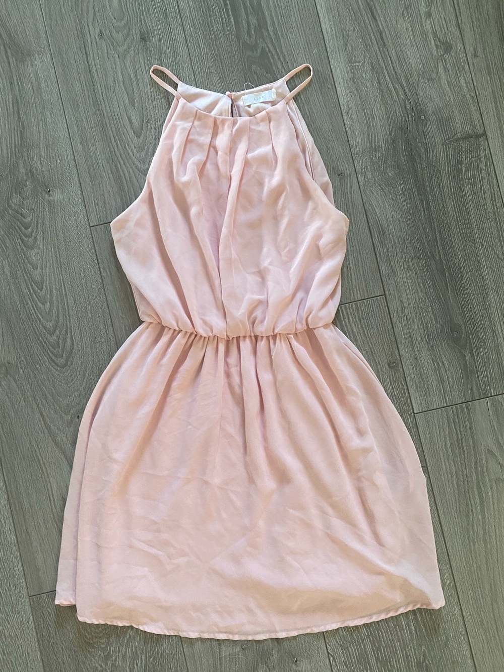 Lush Halter Light Pink Dress